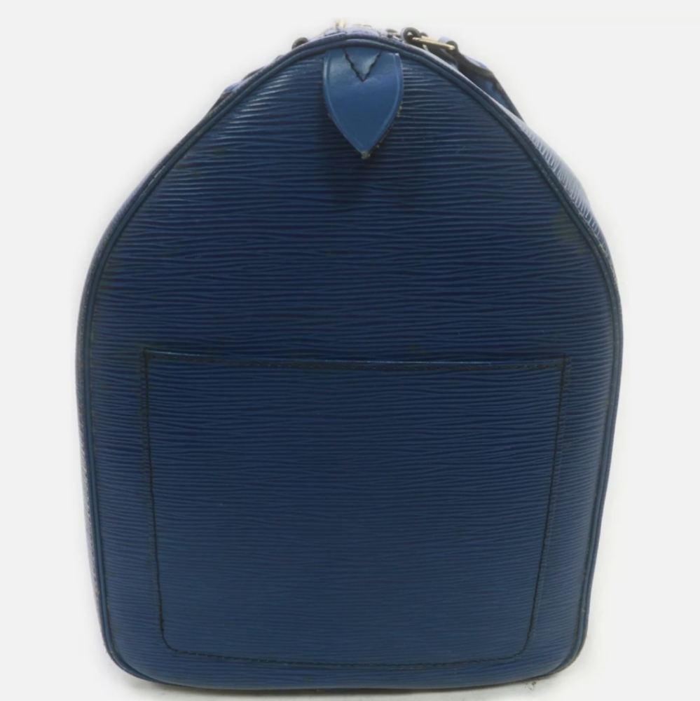 Louis Vuitton Blue epi keepall 50 - Picture 5 of 8